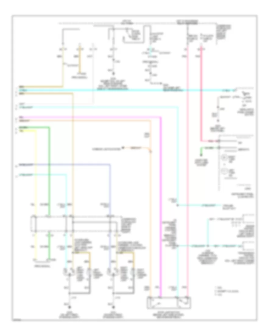 Exterior Lamps Wiring Diagram 2 of 2 for Chevrolet Chevy Express G2008 1500