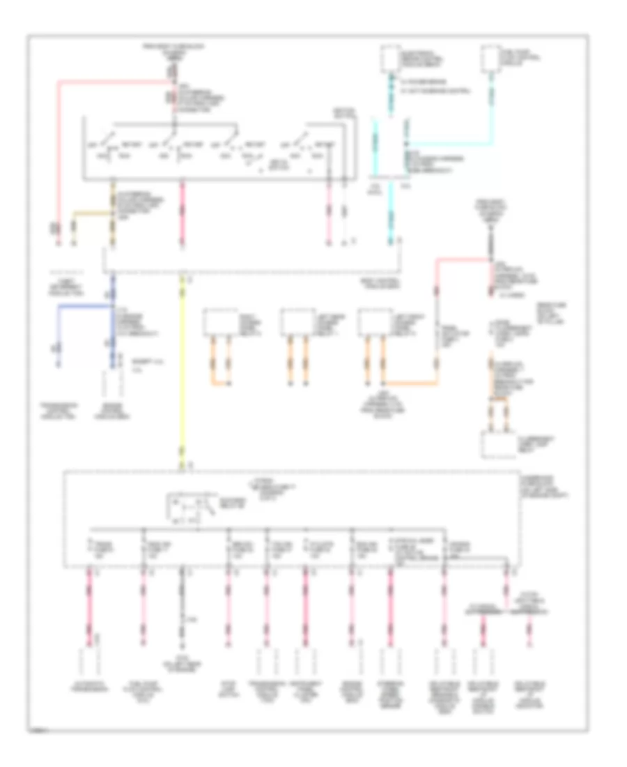 4 3L VIN X Power Distribution Wiring Diagram 3 of 4 for Chevrolet Chevy Express G2008 1500