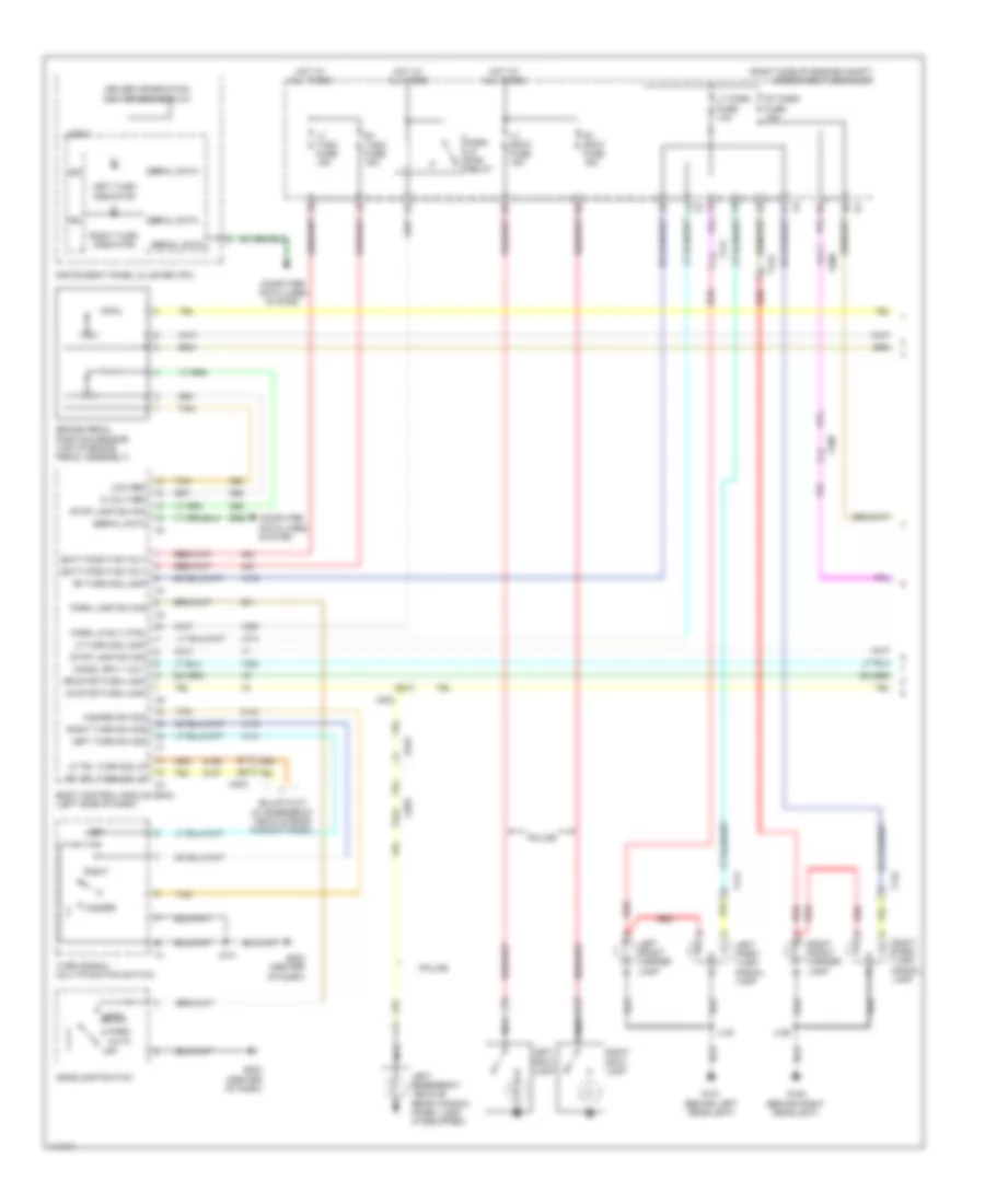 Exterior Lamps Wiring Diagram (1 of 2) for Chevrolet Impala Limited LTZ 2014