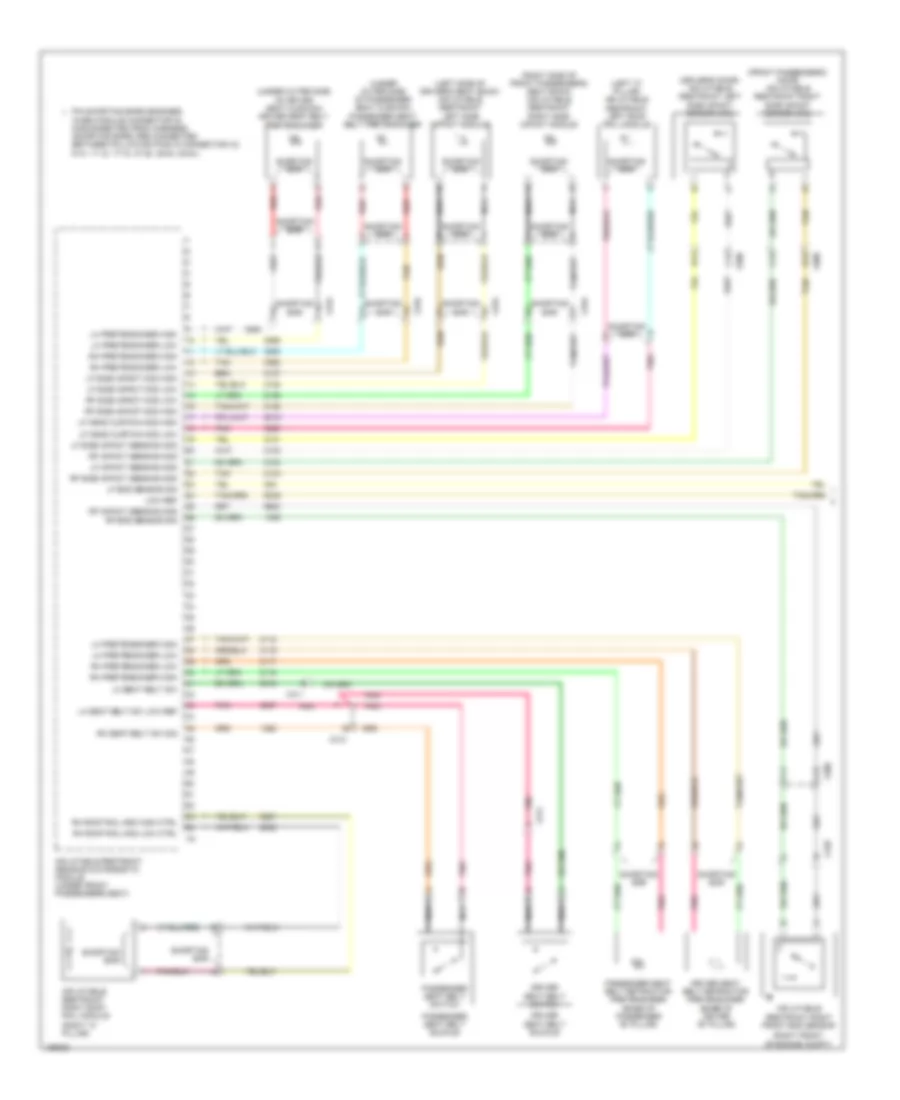Supplemental Restraints Wiring Diagram 1 of 2 for Chevrolet Impala Limited LTZ 2014