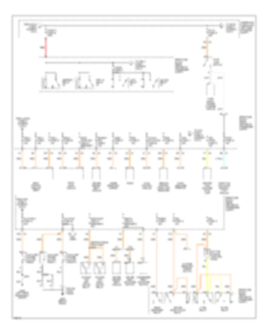 Power Distribution Wiring Diagram (2 of 4) for Chevrolet SSR 2004