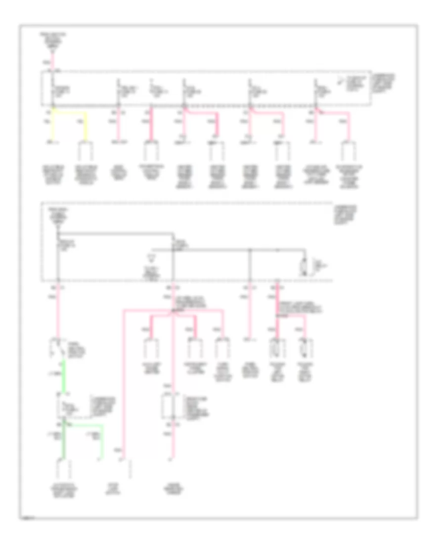 Power Distribution Wiring Diagram (4 of 4) for Chevrolet SSR 2004