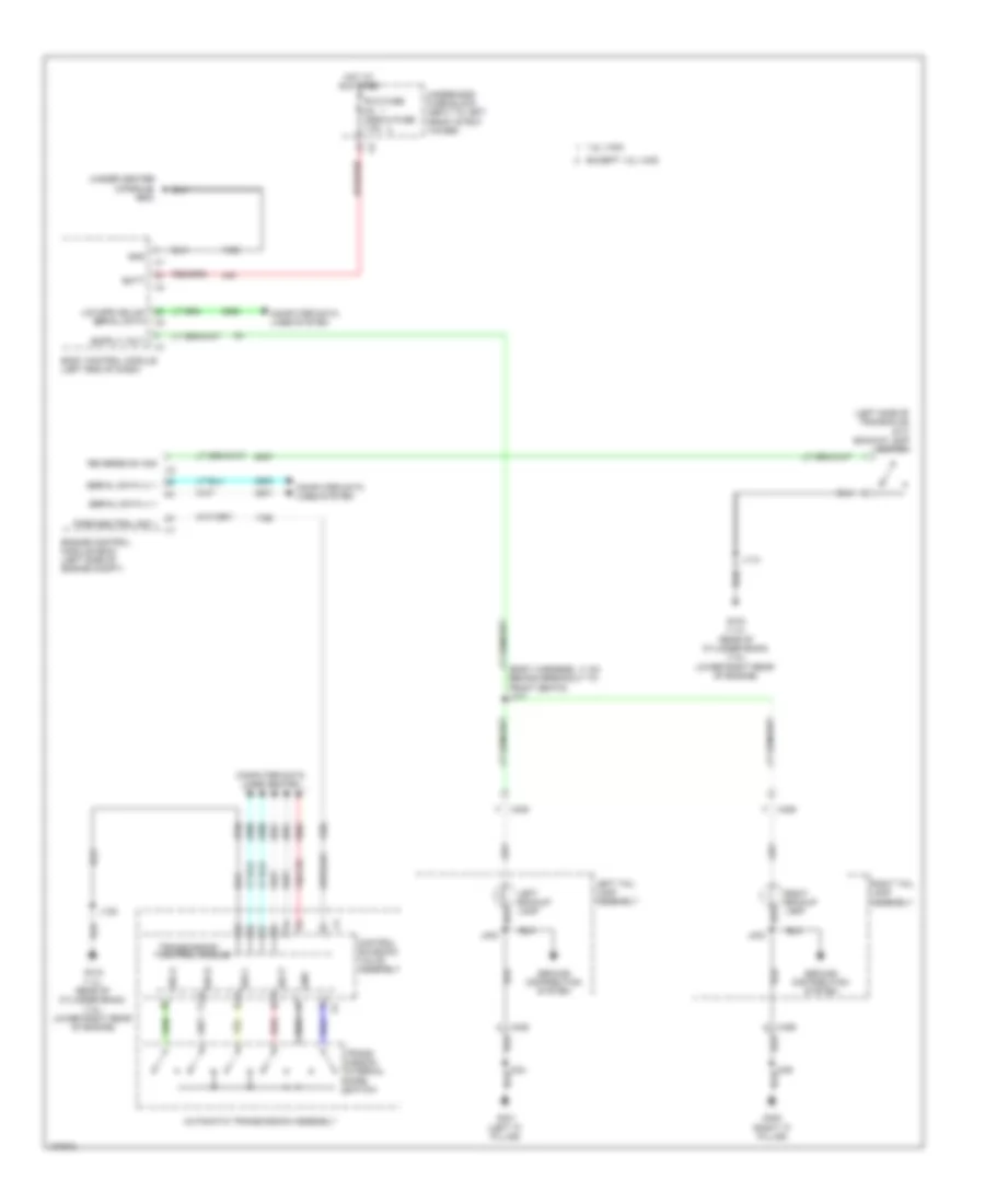 Backup Lamps Wiring Diagram for Chevrolet Sonic LT 2013