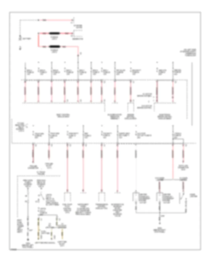 5.3L VIN 4, Power Distribution Wiring Diagram (1 of 4) for Chevrolet Chevy Express G2500 2008
