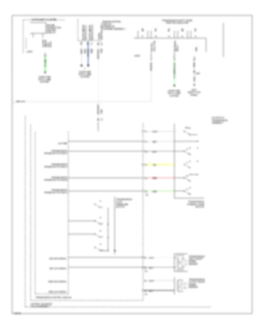 3 6L VIN 3 Transmission Wiring Diagram 2 of 2 for Chevrolet Impala LS 2014