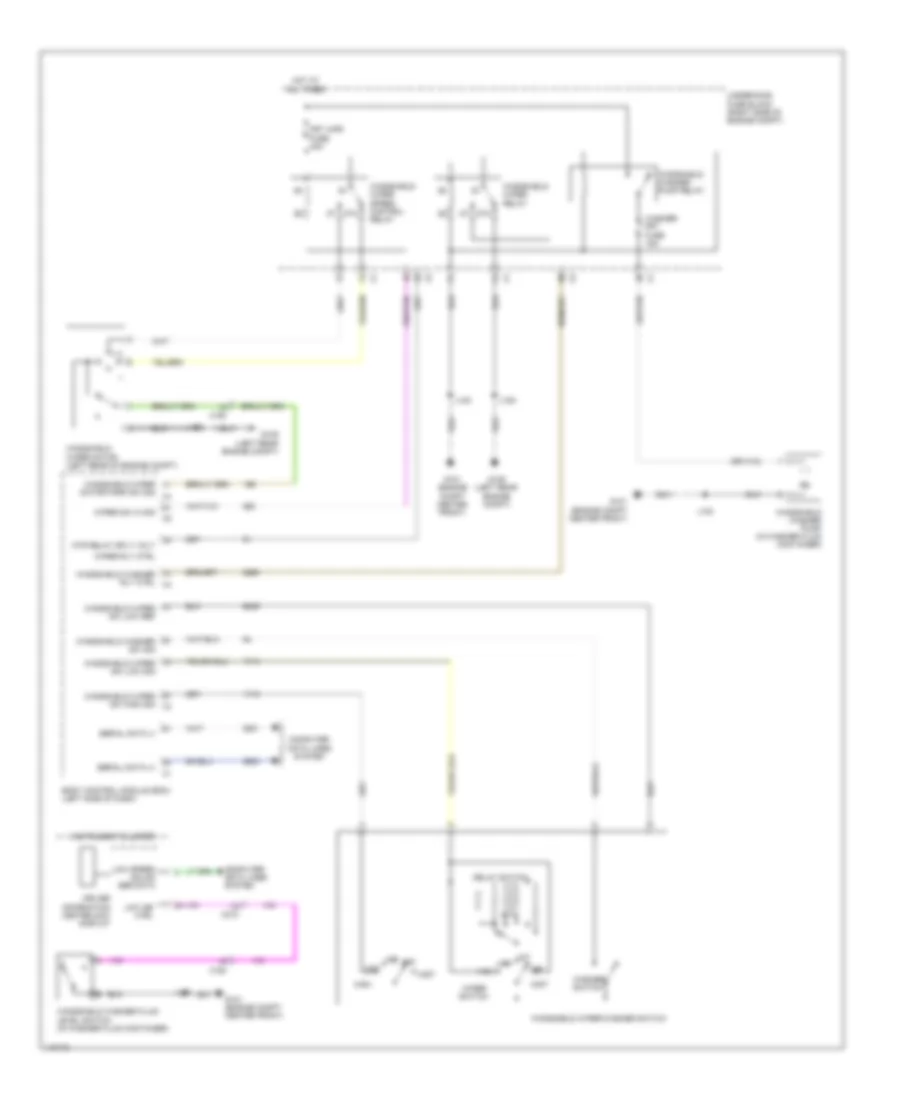 Электросхема стеклоочистителя, дворников и омывателя для Chevrolet Impala LS 2014