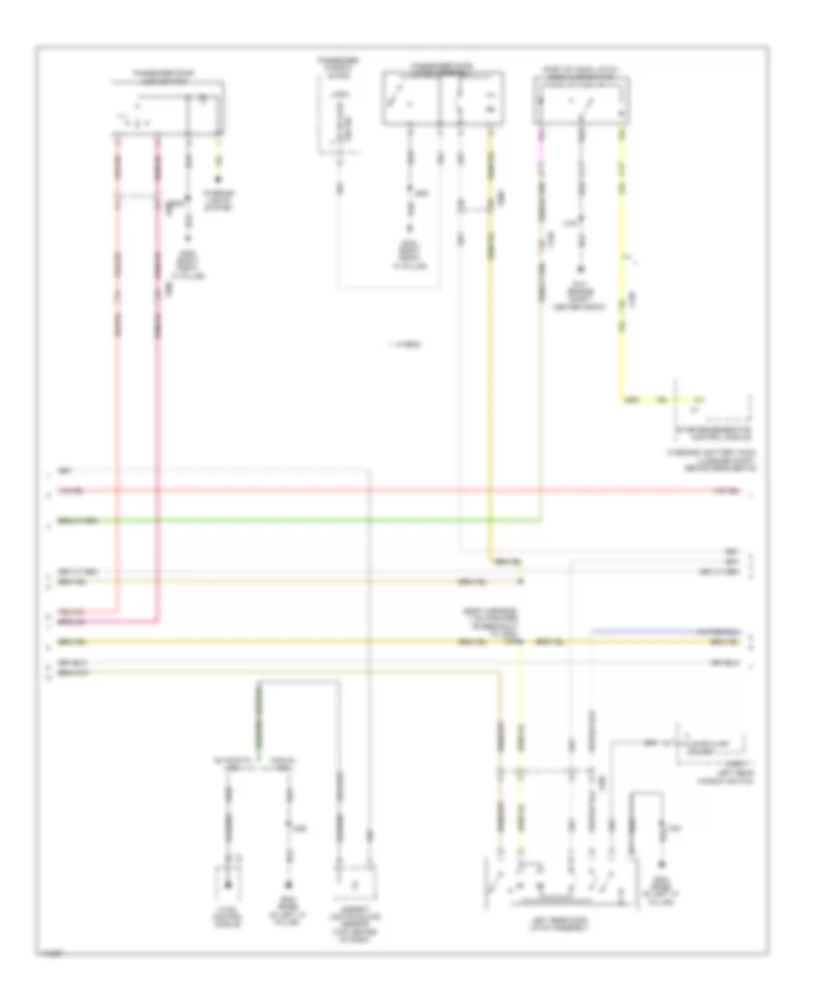 Forced Entry Wiring Diagram, without Passive Keyless Entry (2 of 3) for Chevrolet Impala LS 2014
