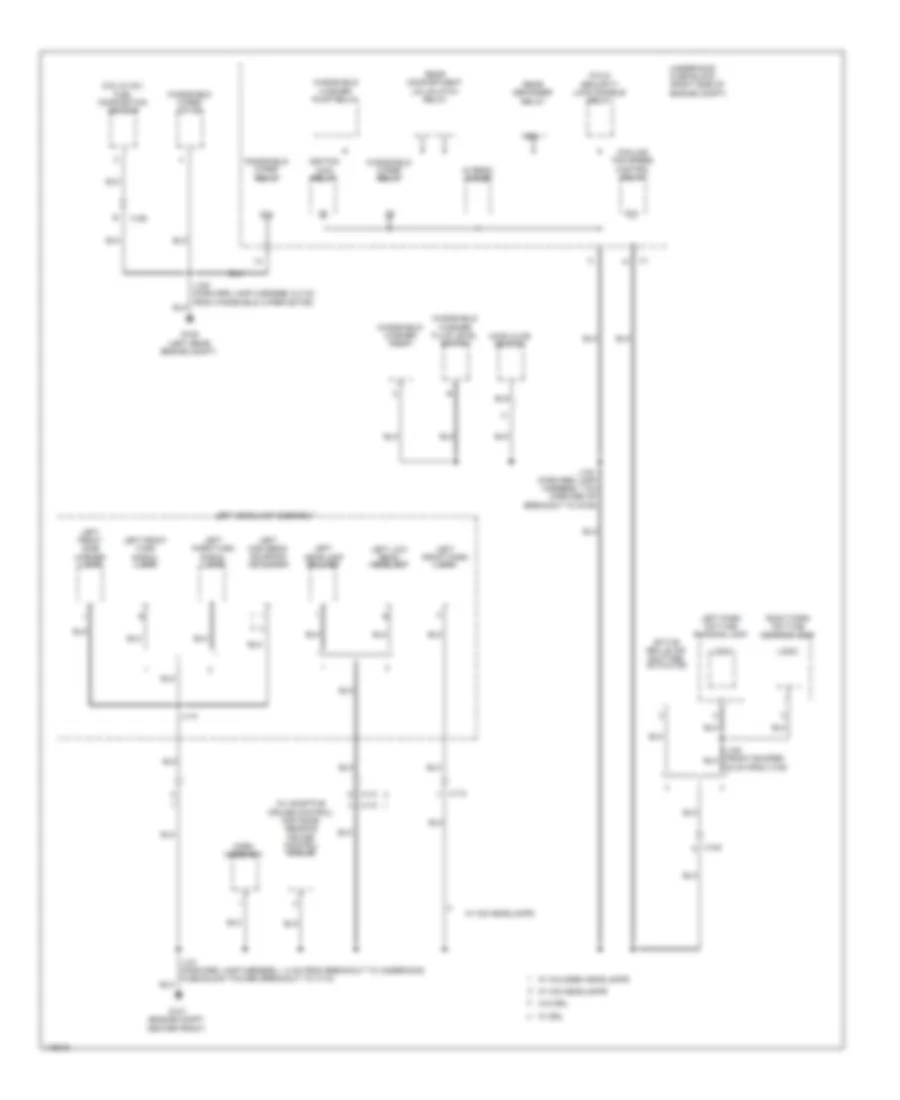 Ground Distribution Wiring Diagram 1 of 7 for Chevrolet Impala LS 2014