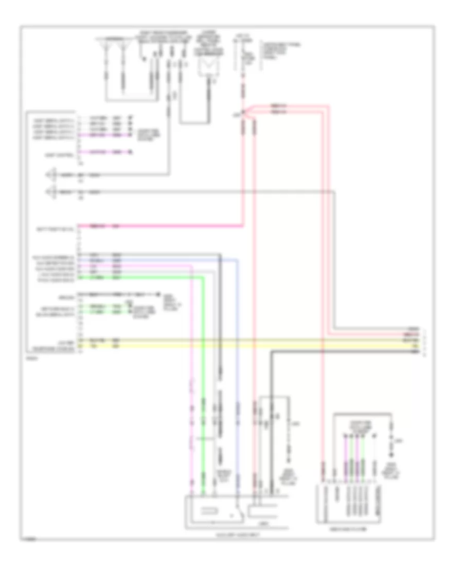 Navigation Wiring Diagram 1 of 5 for Chevrolet Impala LS 2014