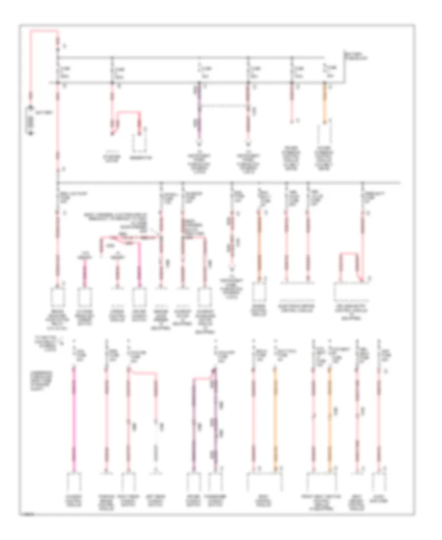 Power Distribution Wiring Diagram 1 of 6 for Chevrolet Impala LS 2014