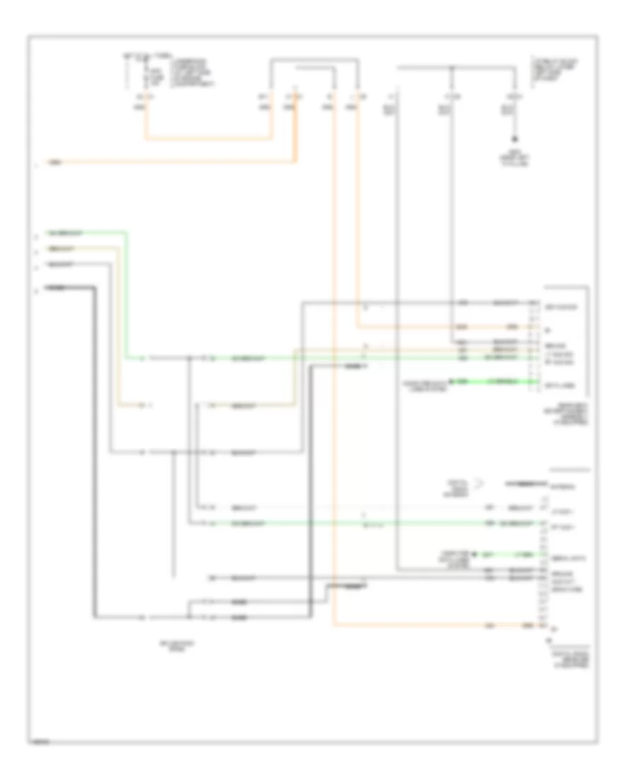 Mid-Line Radio Wiring Diagram, with Rear Seat Audio (3 of 3) for Chevrolet Suburban C1500 2004