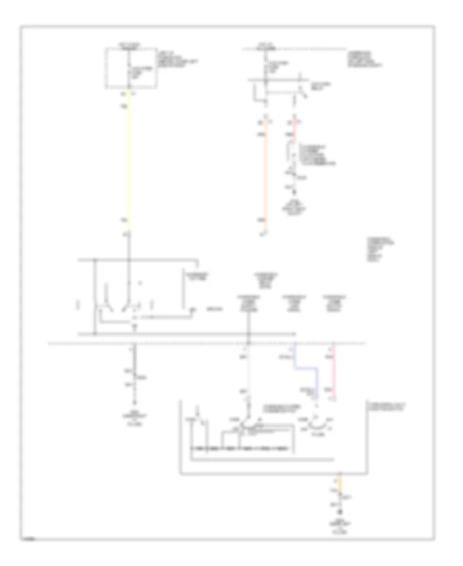 Front Wiper Washer Wiring Diagram for Chevrolet Suburban C2004 1500