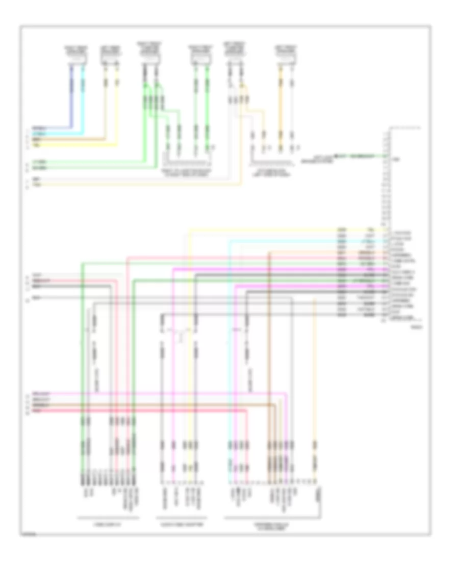 Radio Wiring Diagram, without Y91  with UQA (3 of 3) for Chevrolet Silverado 2500 HD 2008