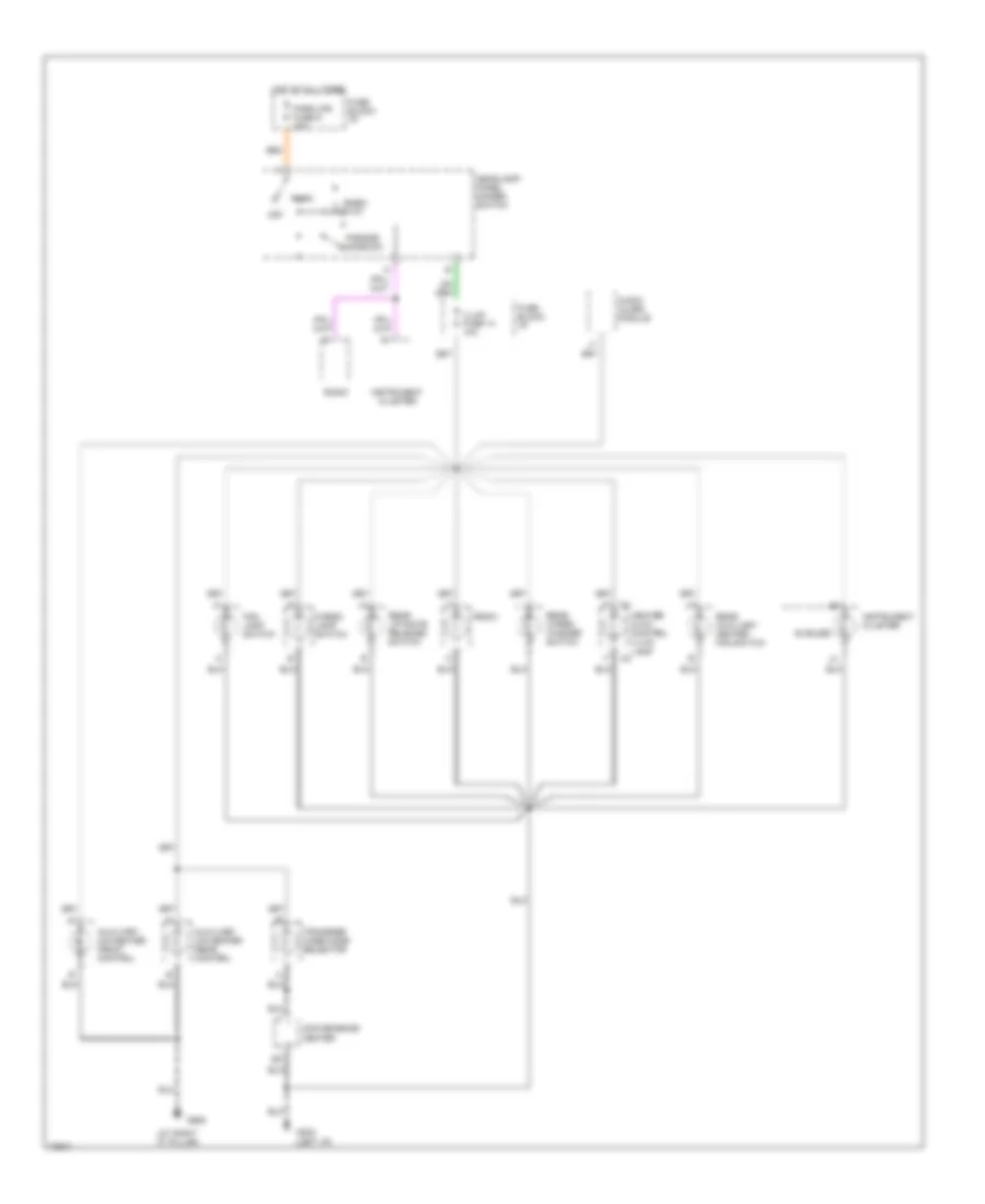 Instrument Illumination Wiring Diagram (1 of 2) for Chevrolet Cab  Chassis C3500 1995