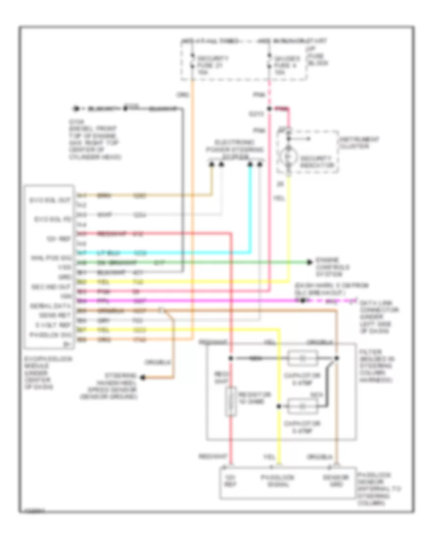 Pass Key Wiring Diagram Old Style for Chevrolet Tahoe 2000