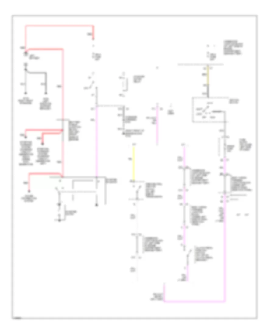Starting Wiring Diagram, New Style for Chevrolet Tahoe 2000