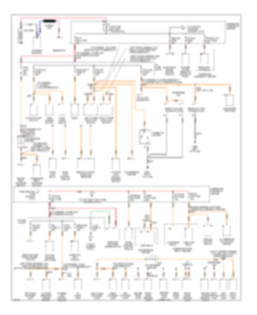 Power Distribution Wiring Diagram 1 of 3 for Chevrolet Astro 1998
