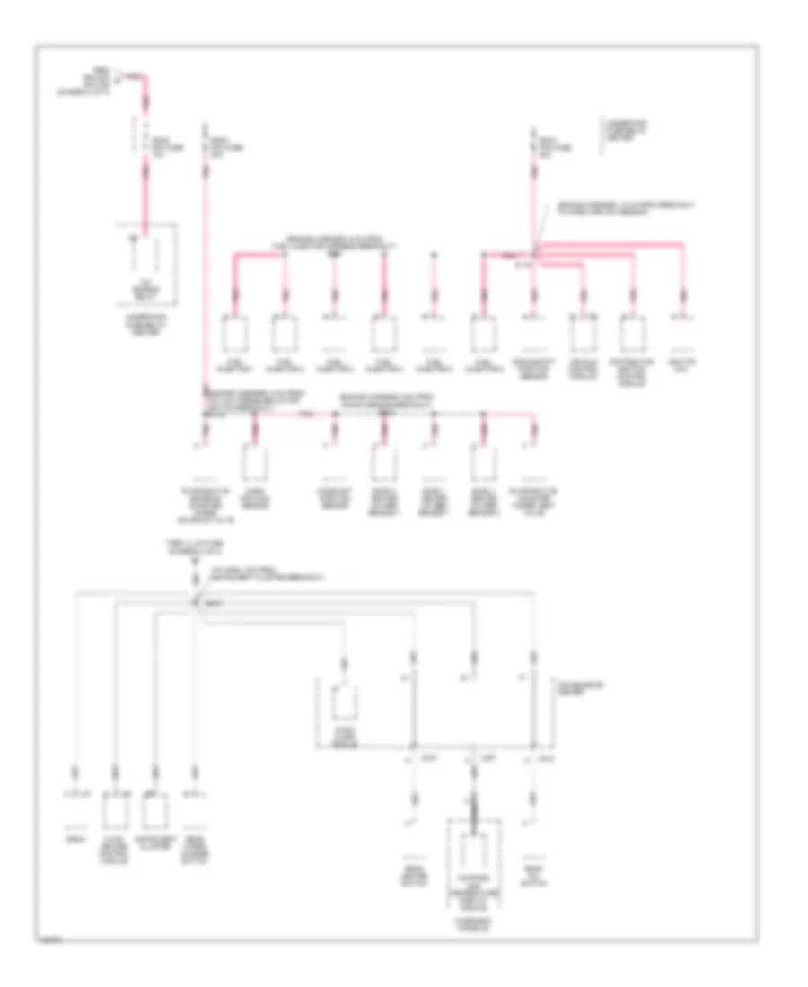 Power Distribution Wiring Diagram 3 of 3 for Chevrolet Astro 1998