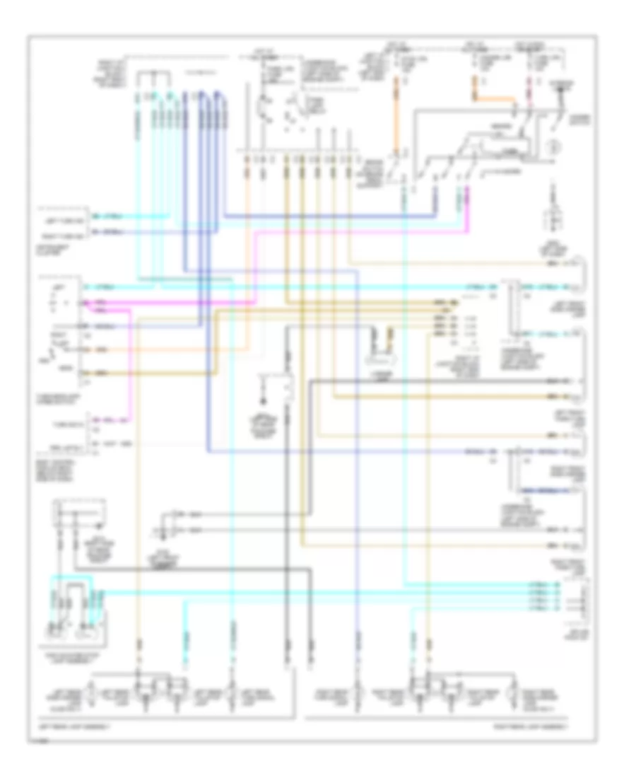 Exterior Lamps Wiring Diagram for Chevrolet Malibu 1999