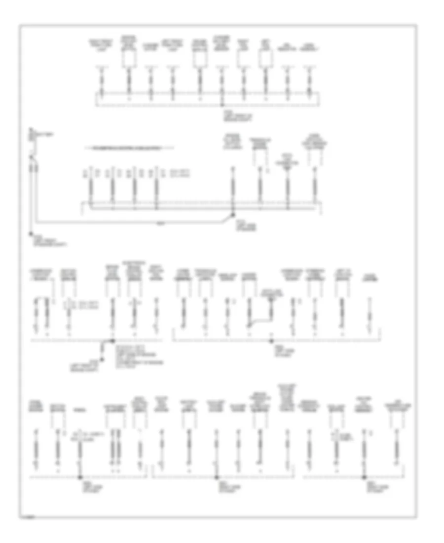 Ground Distribution Wiring Diagram 1 of 2 for Chevrolet Malibu 1999