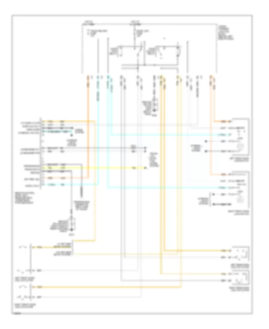 Power Door Lock Wiring Diagram for Chevrolet Malibu 1999