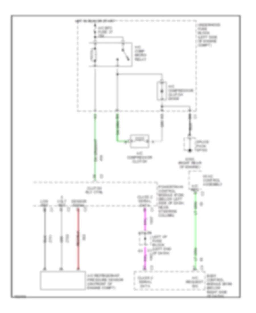 Compressor Wiring Diagram for Chevrolet Malibu 2002