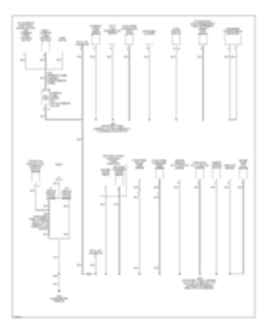 Ground Distribution Wiring Diagram 2 of 5 for Chevrolet Sonic LTZ 2013
