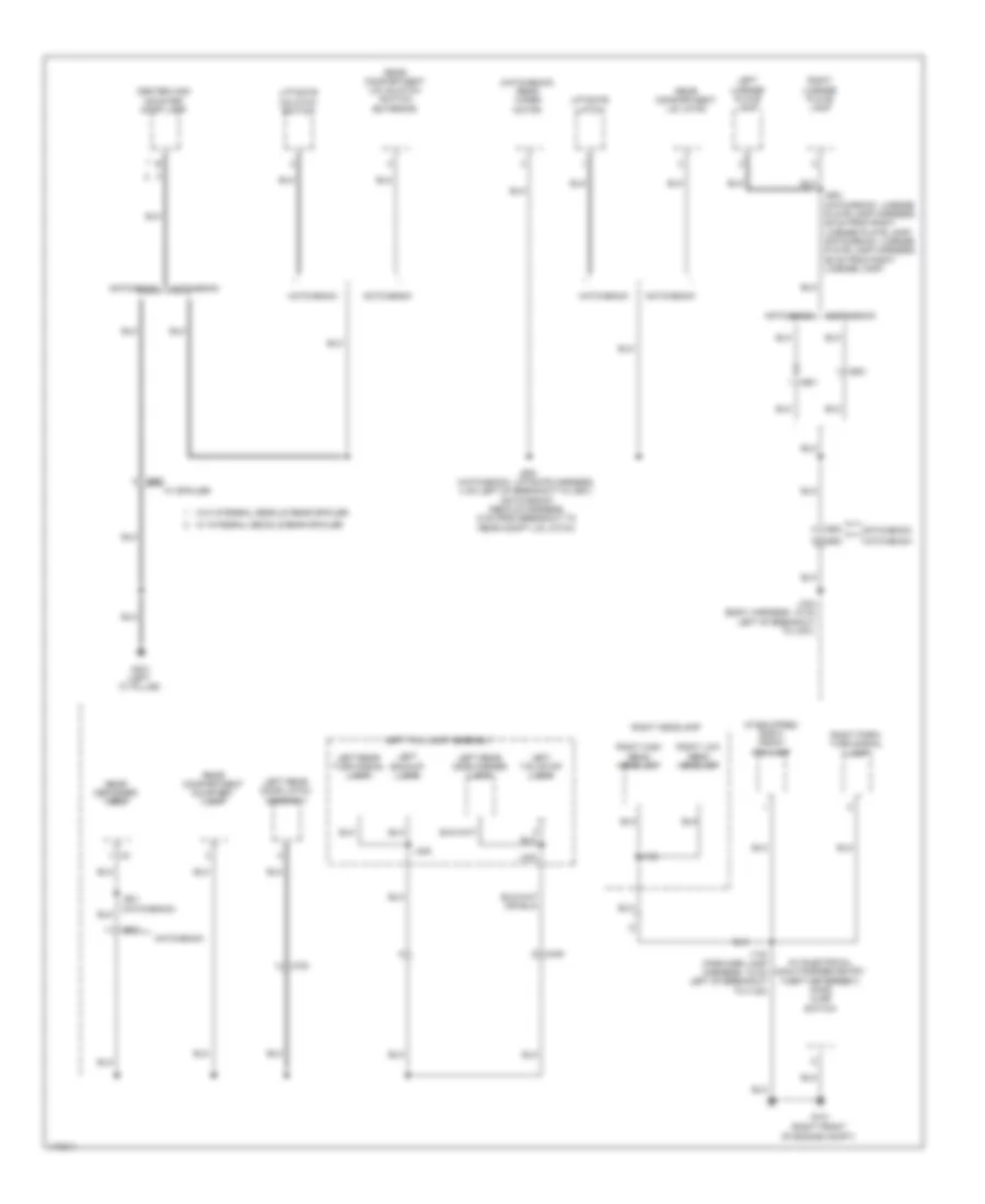 Ground Distribution Wiring Diagram 3 of 5 for Chevrolet Sonic LTZ 2013
