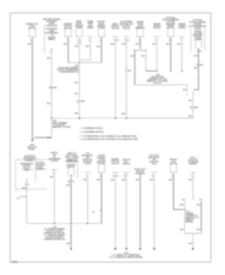 Ground Distribution Wiring Diagram 4 of 5 for Chevrolet Sonic LTZ 2013