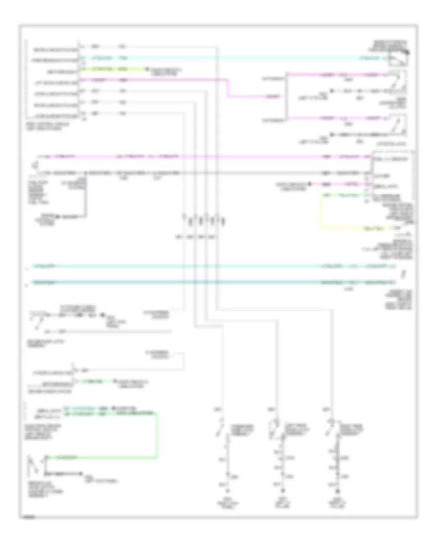 Instrument Cluster Wiring Diagram (2 of 2) for Chevrolet Sonic LTZ 2013