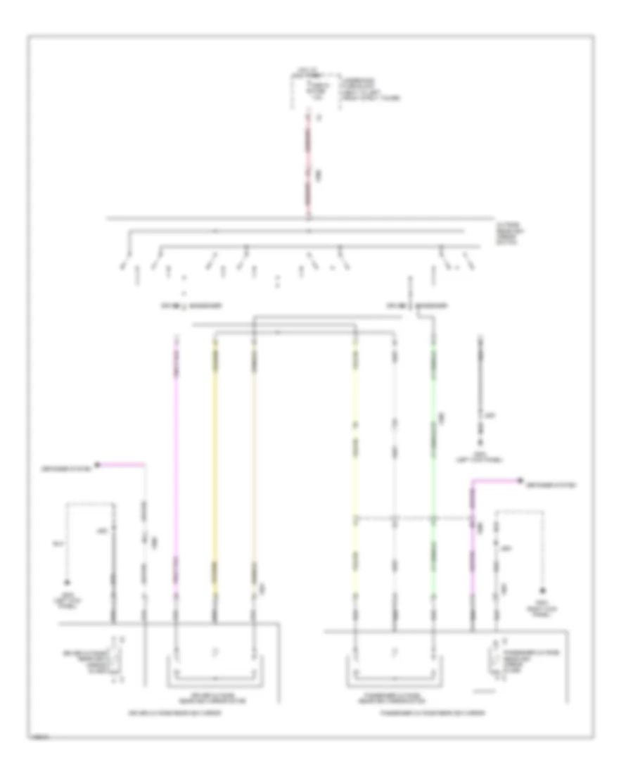 Power Mirrors Wiring Diagram for Chevrolet Sonic LTZ 2013