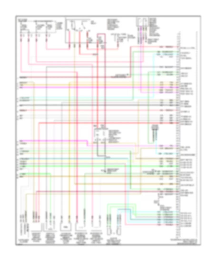 2.2L VIN H, Engine Performance Wiring Diagram (3 of 3) for Chevrolet S10 Pickup 2003