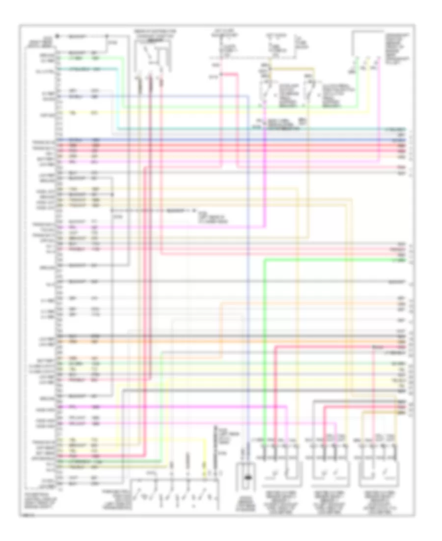 4.3L VIN X, Engine Performance Wiring Diagram (1 of 4) for Chevrolet S10 Pickup 2003