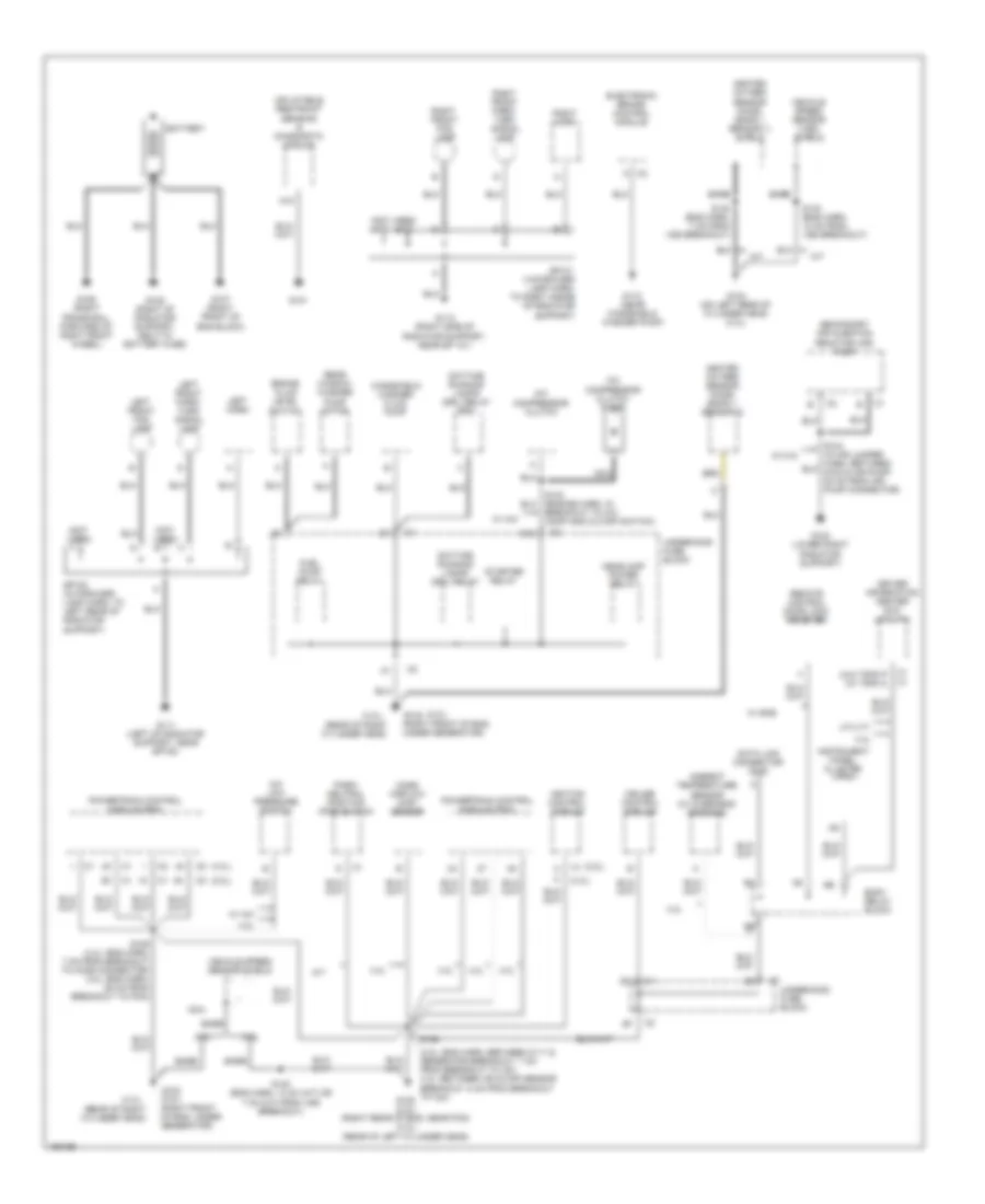 Ground Distribution Wiring Diagram 1 of 3 for Chevrolet S10 Pickup 2003