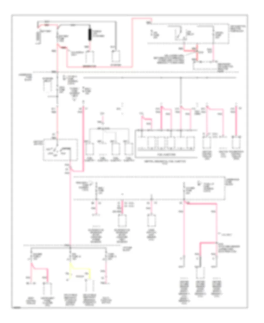 Power Distribution Wiring Diagram 1 of 5 for Chevrolet S10 Pickup 2003