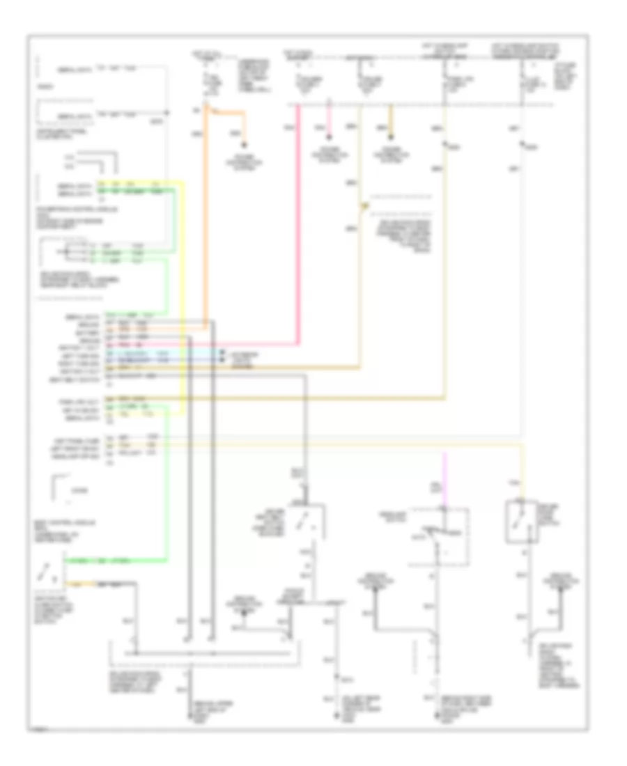 Warning Systems Wiring Diagram for Chevrolet S10 Pickup 2003