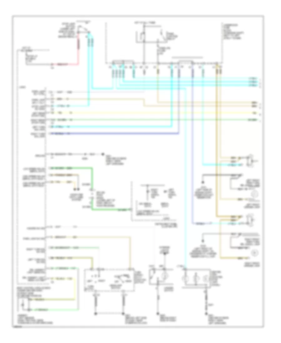 Exterior Lamps Wiring Diagram (1 of 2) for Chevrolet Cobalt SS 2007