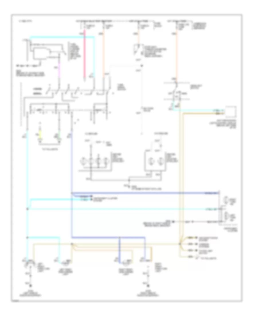 Exterior Light Wiring Diagram 1 of 2 for Chevrolet Monte Carlo LS 1995