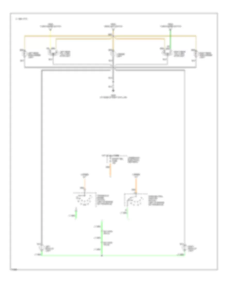Exterior Light Wiring Diagram 2 of 2 for Chevrolet Monte Carlo LS 1995