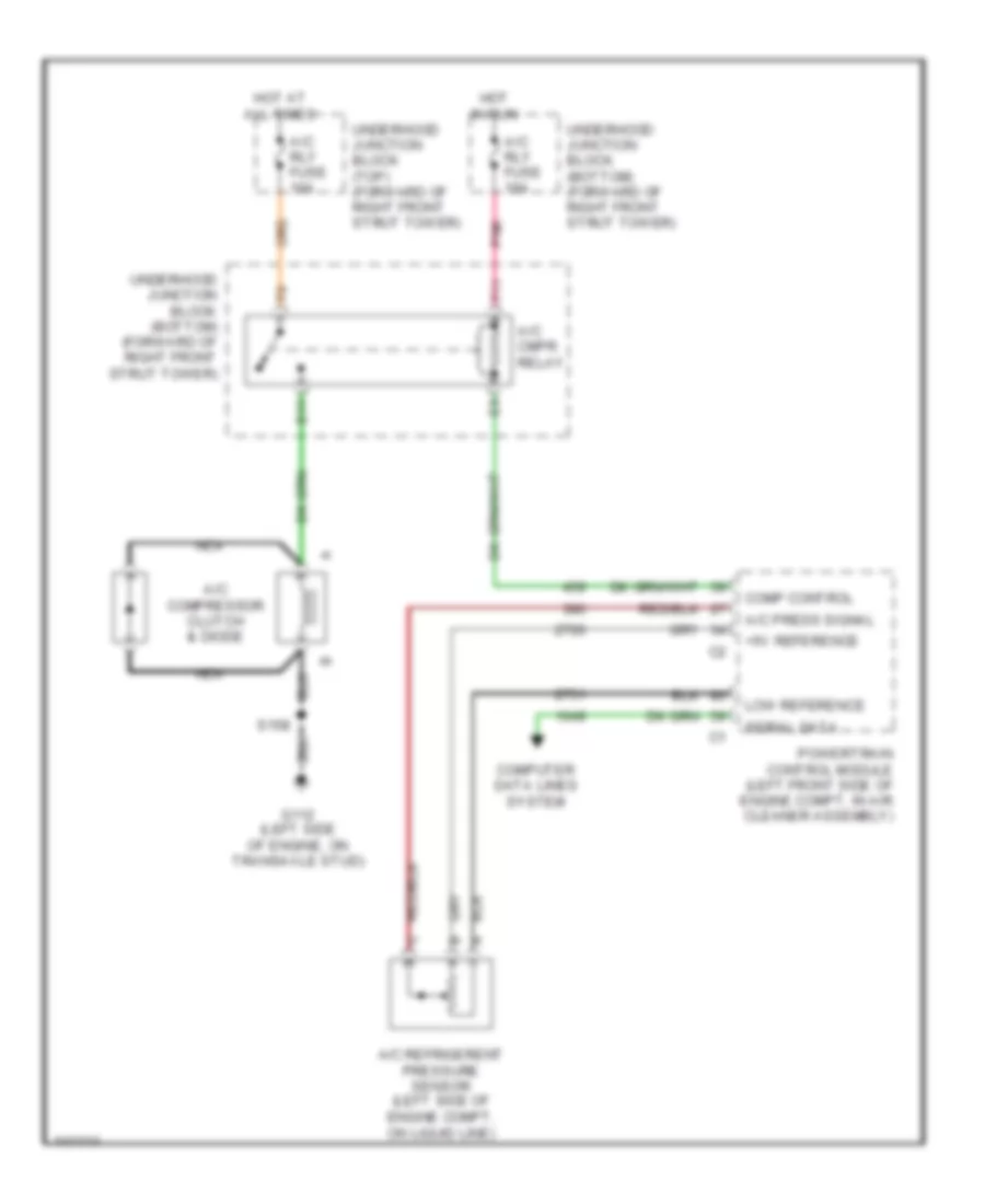 Электросхема компрессора для Chevrolet Monte Carlo SS 2001