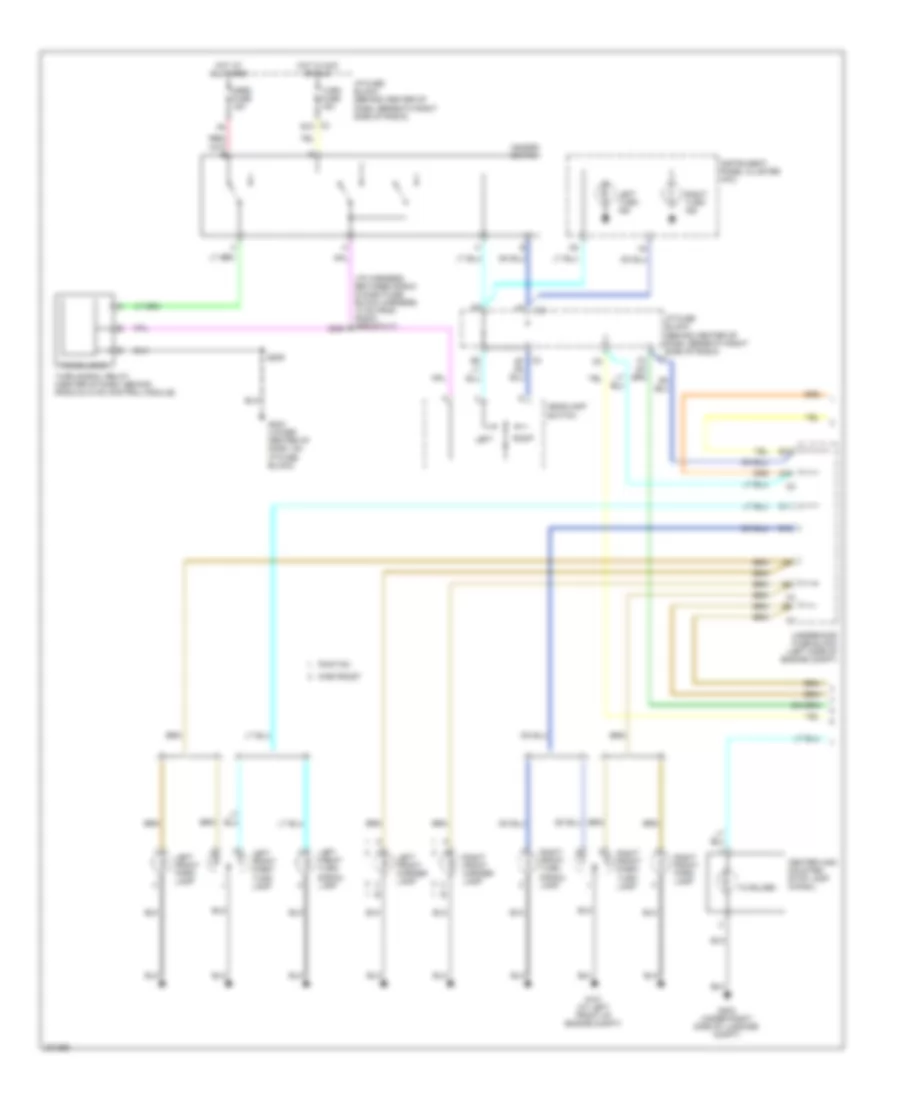 Exterior Lamps Wiring Diagram (1 of 2) for Chevrolet Equinox LS 2006