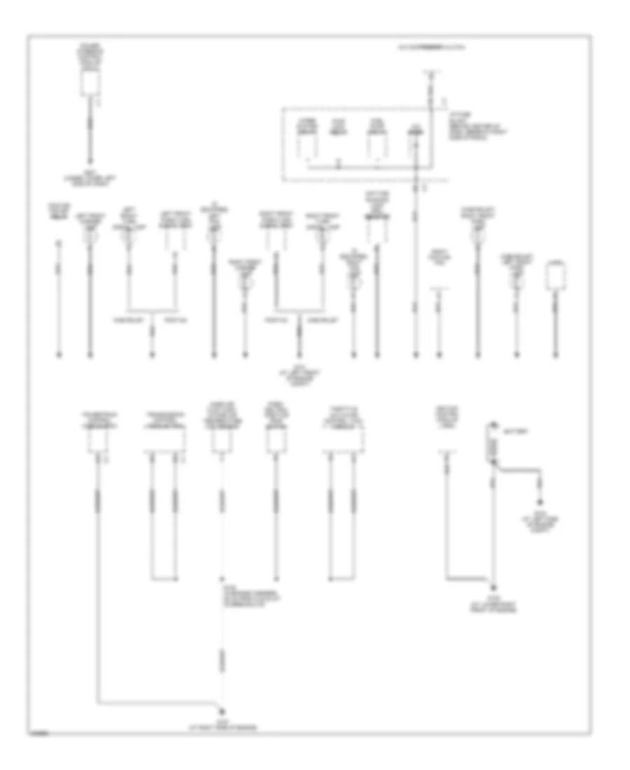 Ground Distribution Wiring Diagram 1 of 3 for Chevrolet Equinox LS 2006
