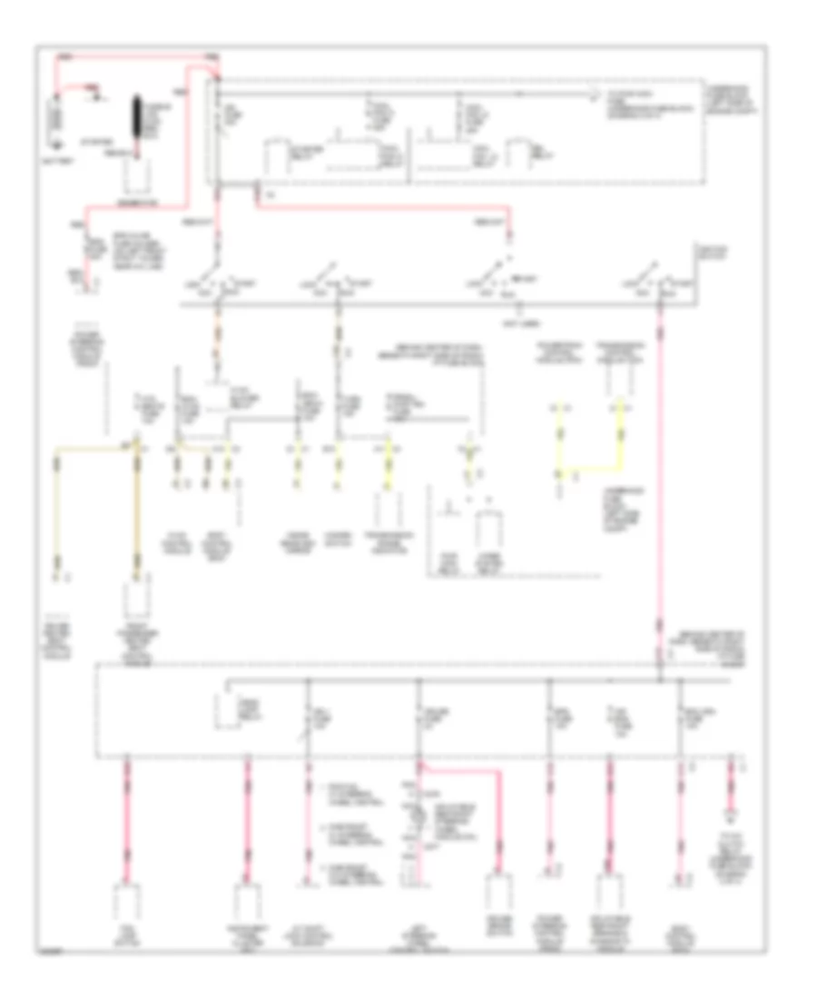Power Distribution Wiring Diagram 1 of 4 for Chevrolet Equinox LS 2006