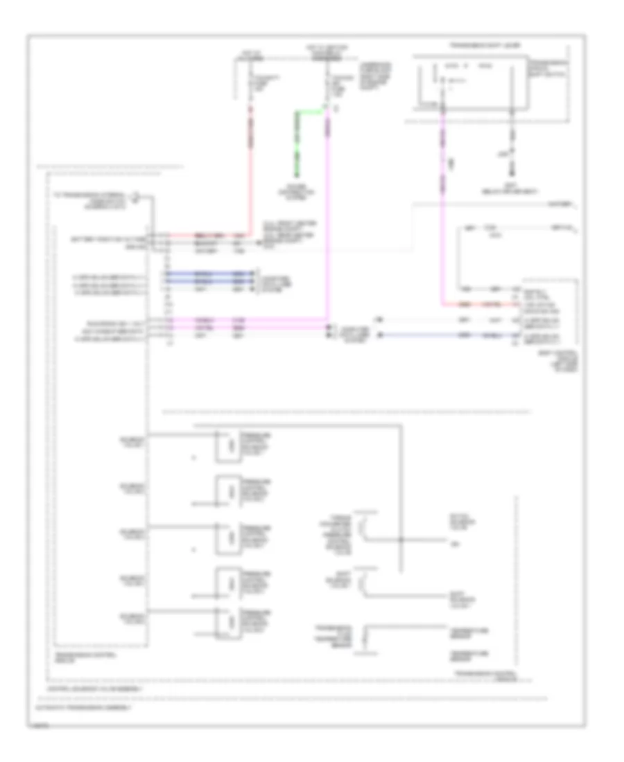 2 5L VIN L Transmission Wiring Diagram 1 of 2 for Chevrolet Impala LT 2014