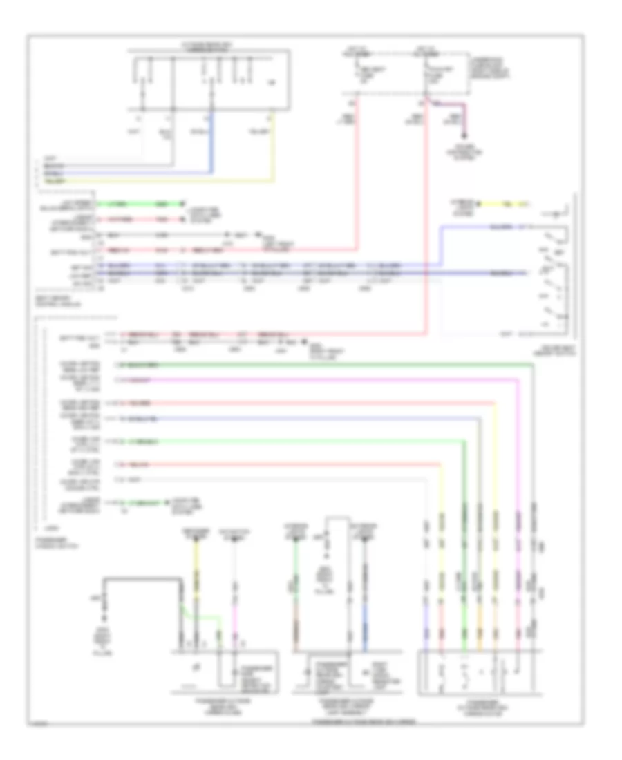 Memory Mirrors Wiring Diagram (2 of 2) for Chevrolet Impala LT 2014