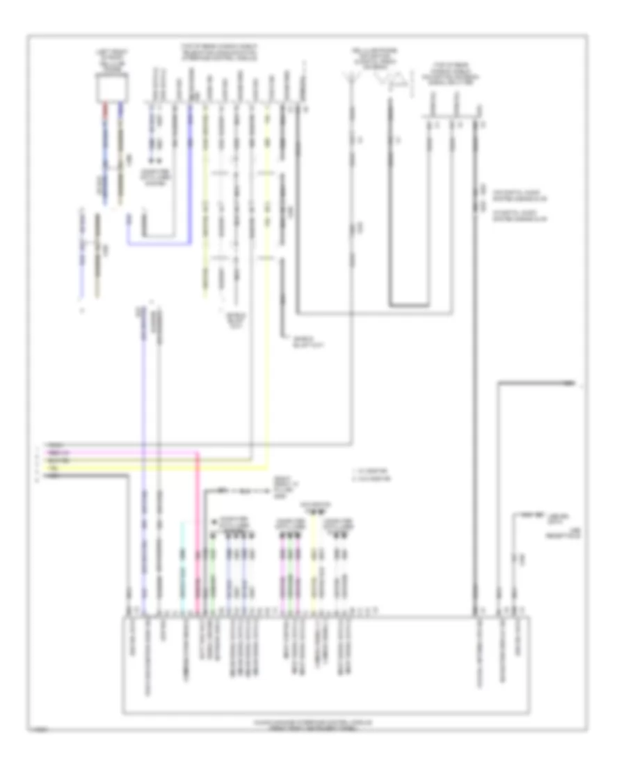 Navigation Wiring Diagram 2 of 5 for Chevrolet Impala LT 2014