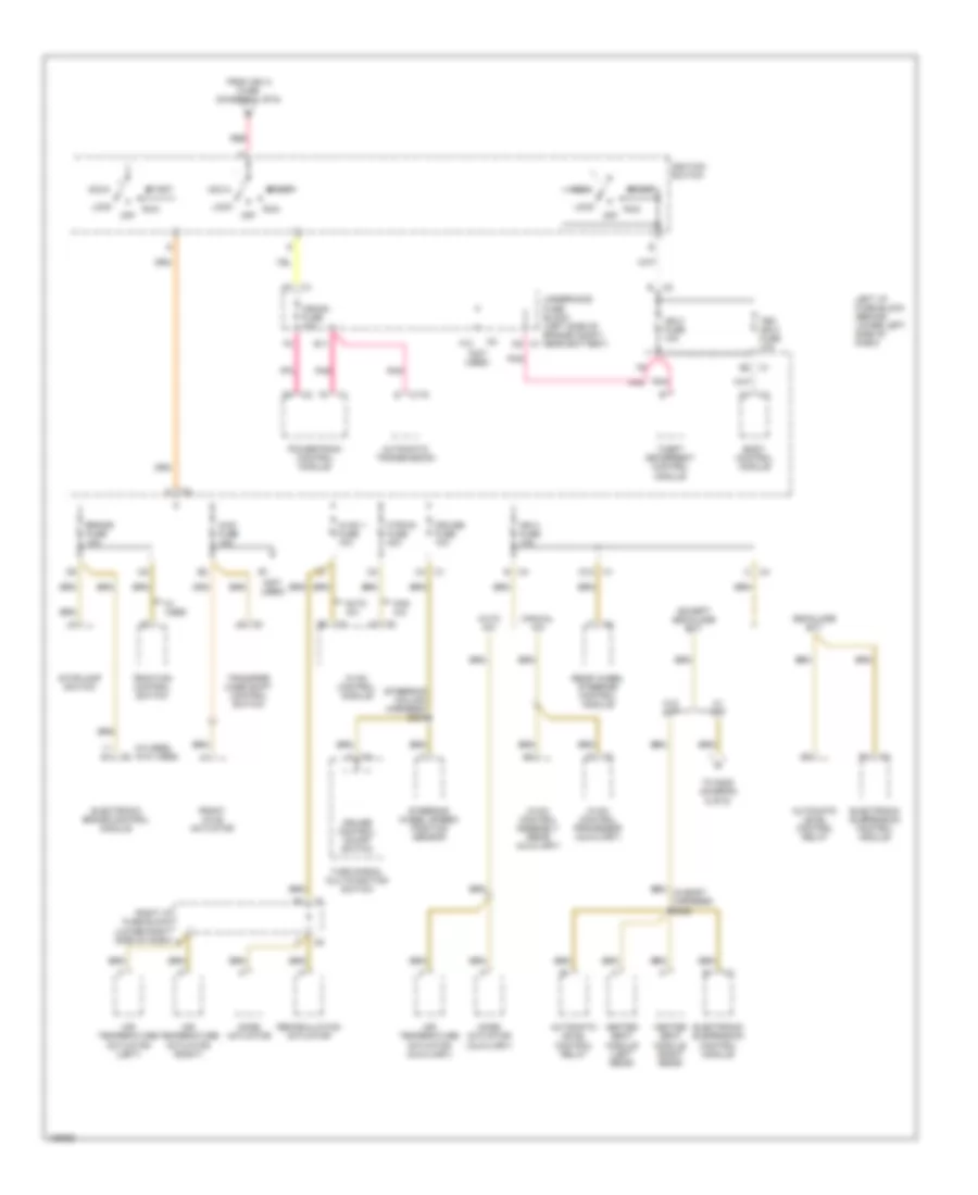 Power Distribution Wiring Diagram 5 of 6 for Chevrolet Suburban C2004 2500