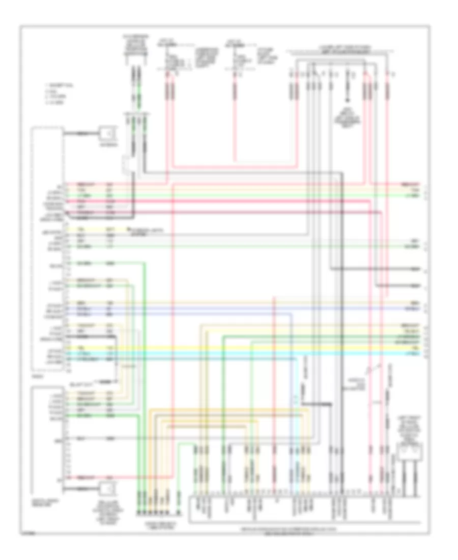 Radio Wiring Diagram without Y91  without UQA 1 of 3 for Chevrolet Silverado HD 2008 3500