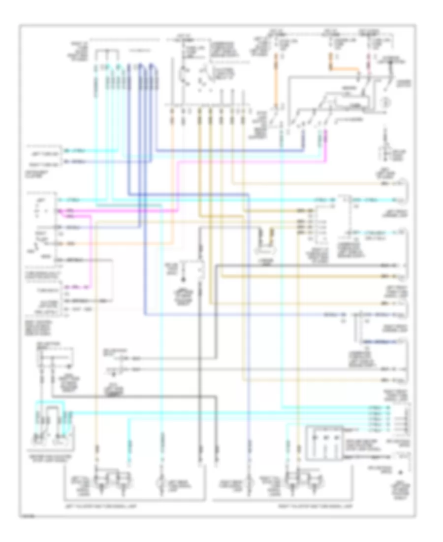 Exterior Lamps Wiring Diagram for Chevrolet Malibu LS 2002