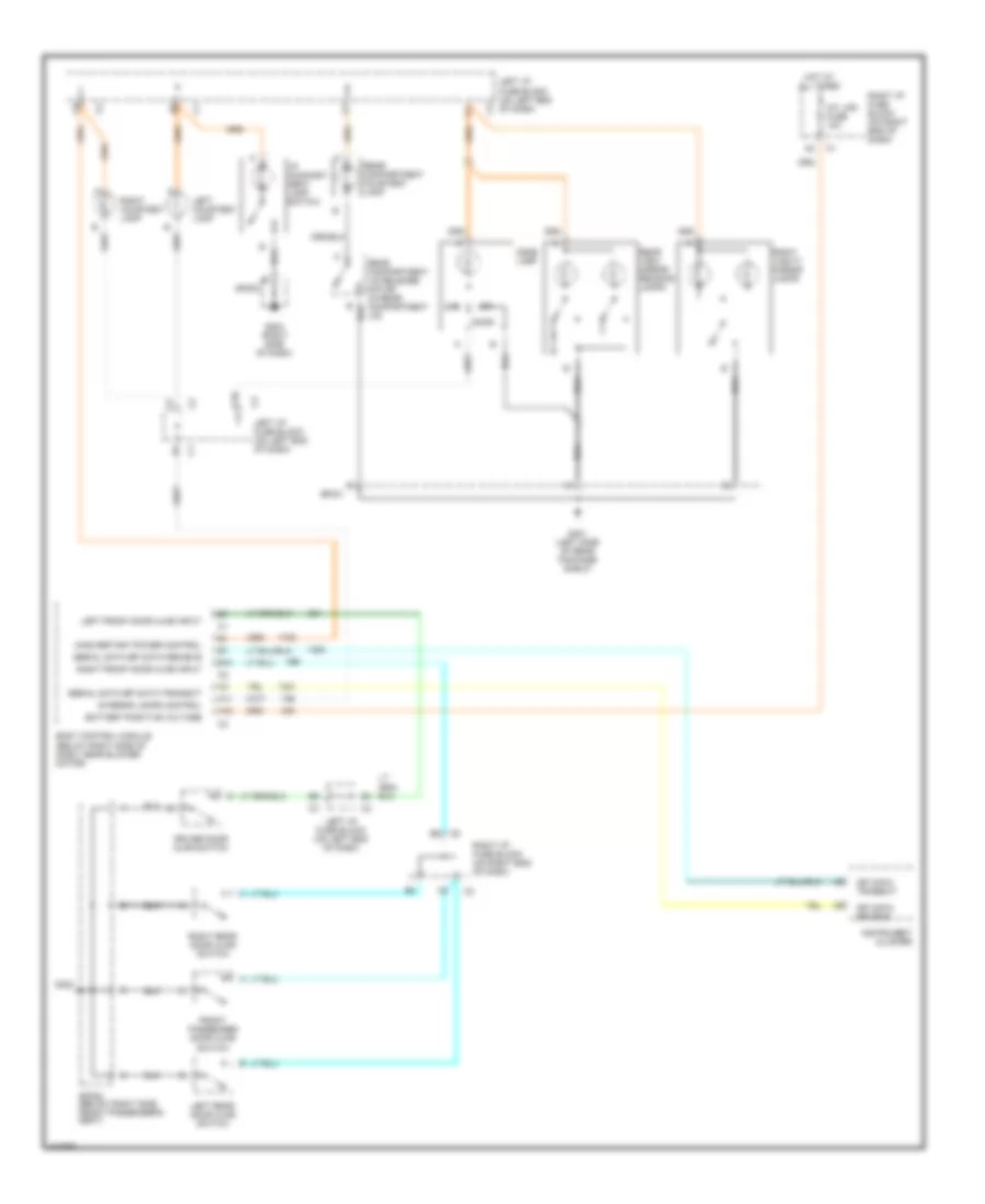 Courtesy Lamps Wiring Diagram for Chevrolet Malibu LS 2002